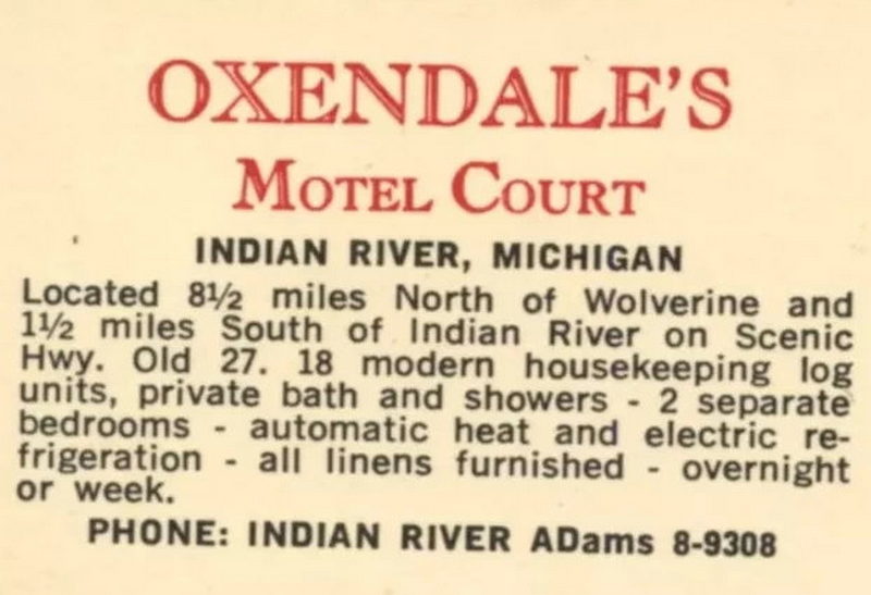Oxendales Motor Court (Rainbow Park Cabins) - Postcard (newer photo)